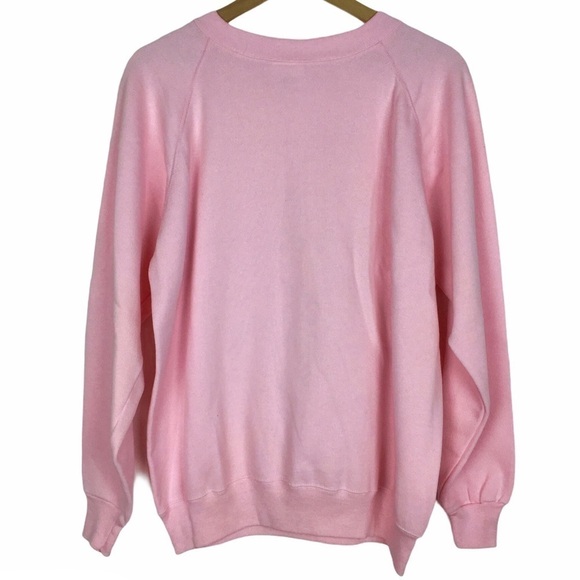 VINTAGE Sweatshirt Puff Paint Handmade Coral Shells Retro Golden Girls Size XL - Picture 3 of 13